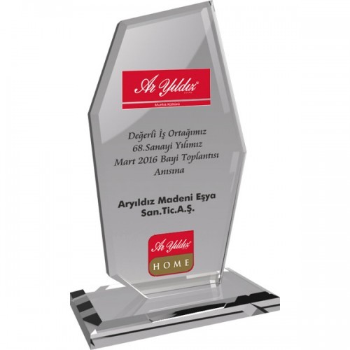 EKT-275-ŞF Kristal Plaket